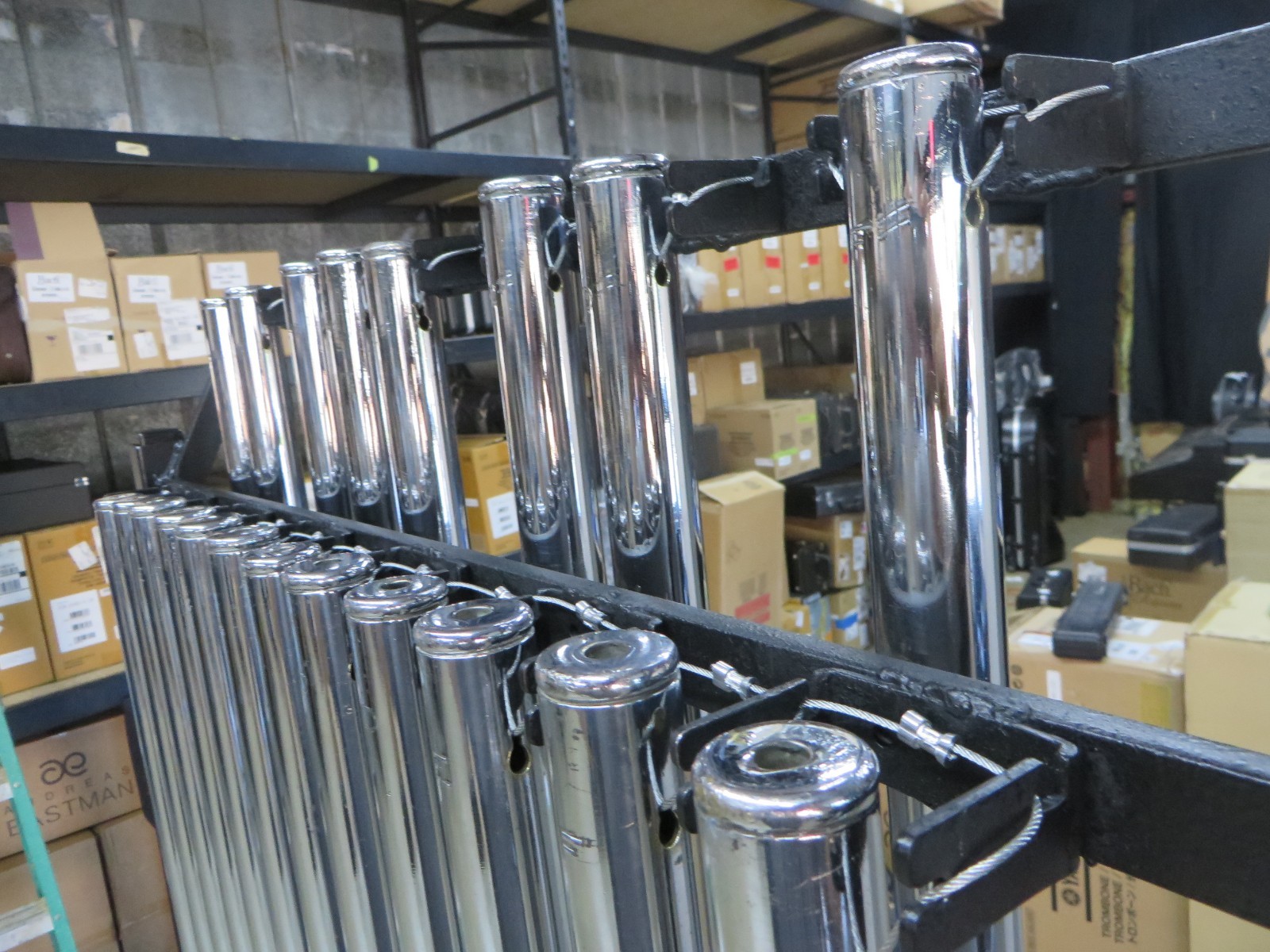 Musser M635C Classic 1.5 Octave Chime set, Chrome on Field Frame, Just Serviced