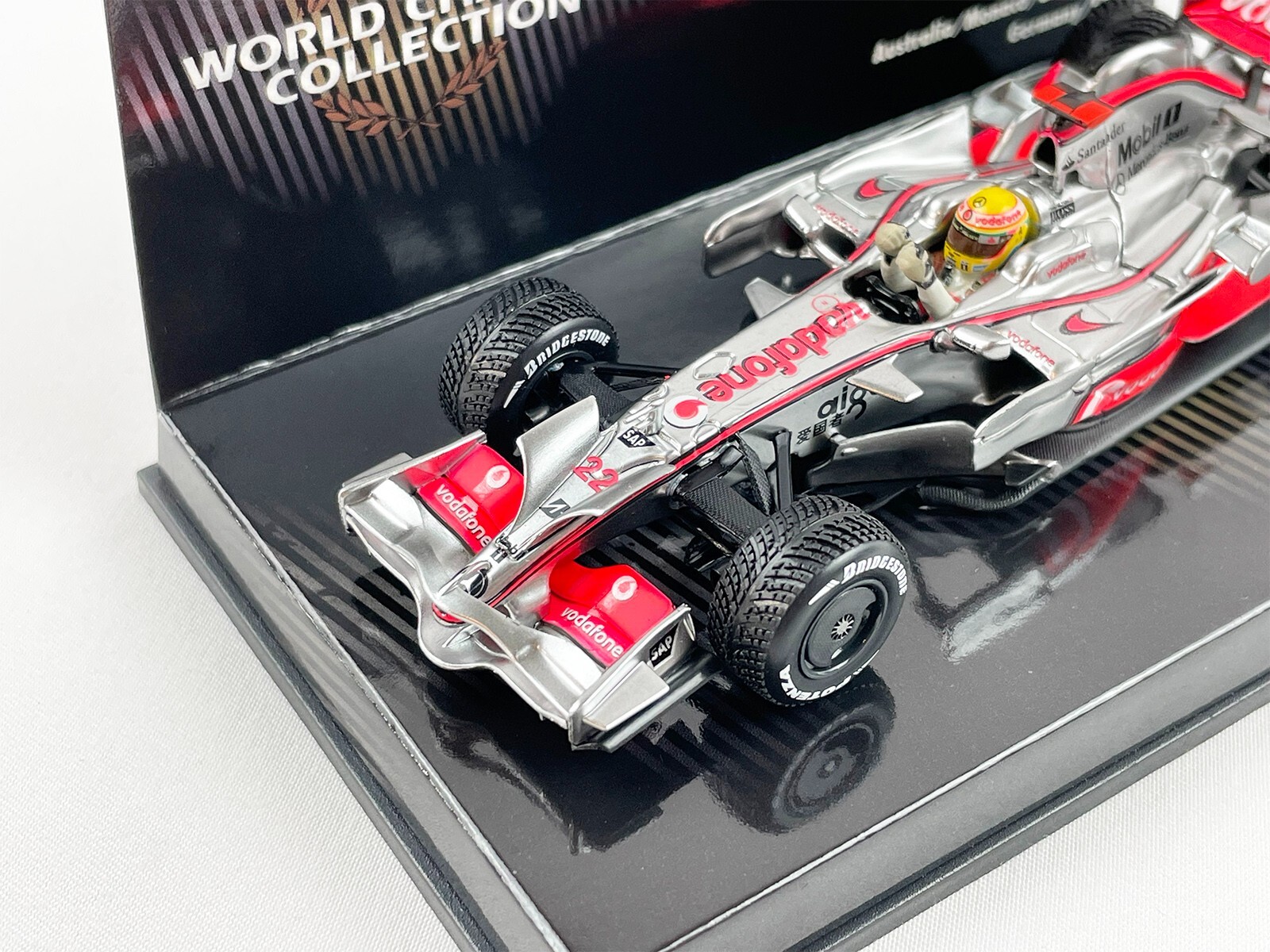 McLaren F1 MP4-23 #22 Lewis Hamilton Brazil 2008 World Champion 1:43 MINICHAMPS