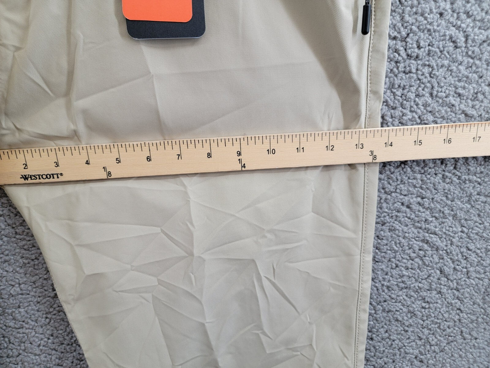 Bass Outdoor Straight-Fit Traveler Pants Men's 36 Trench Coat Button Zip Closure - Picture 6 of 18