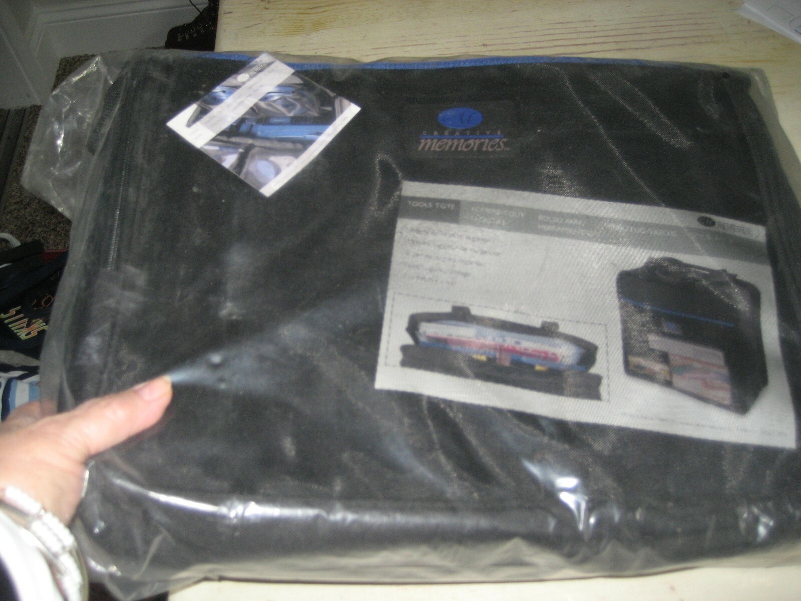 New OLD STOCK Creative Memories Large TOOLS TOTE Scrapbooking BAG Mesh Frnt/Back