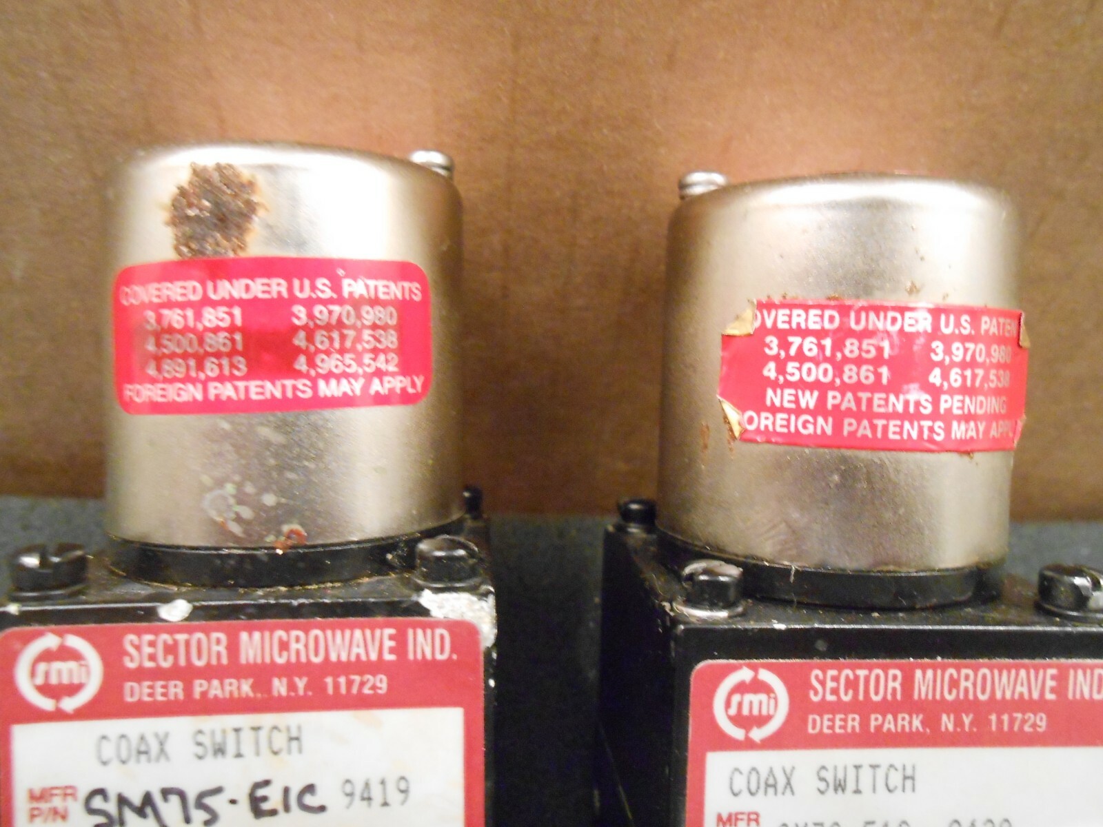SECTOR MICROWAVE COAX SMA BASEBALL SWITCH, SM7SEIC, +41VDC,