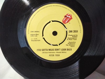 PETER TOSH (YOU GOTTA WALK)DON'T LOOK BACK/SOON COME 1978 EMI2859 7'' RECORD