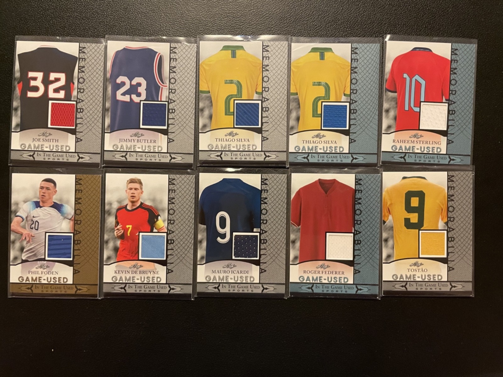 2024 Leaf Game Used Memorabilia Smith Butler Silva Sterling Foden Lot Of 20 #82