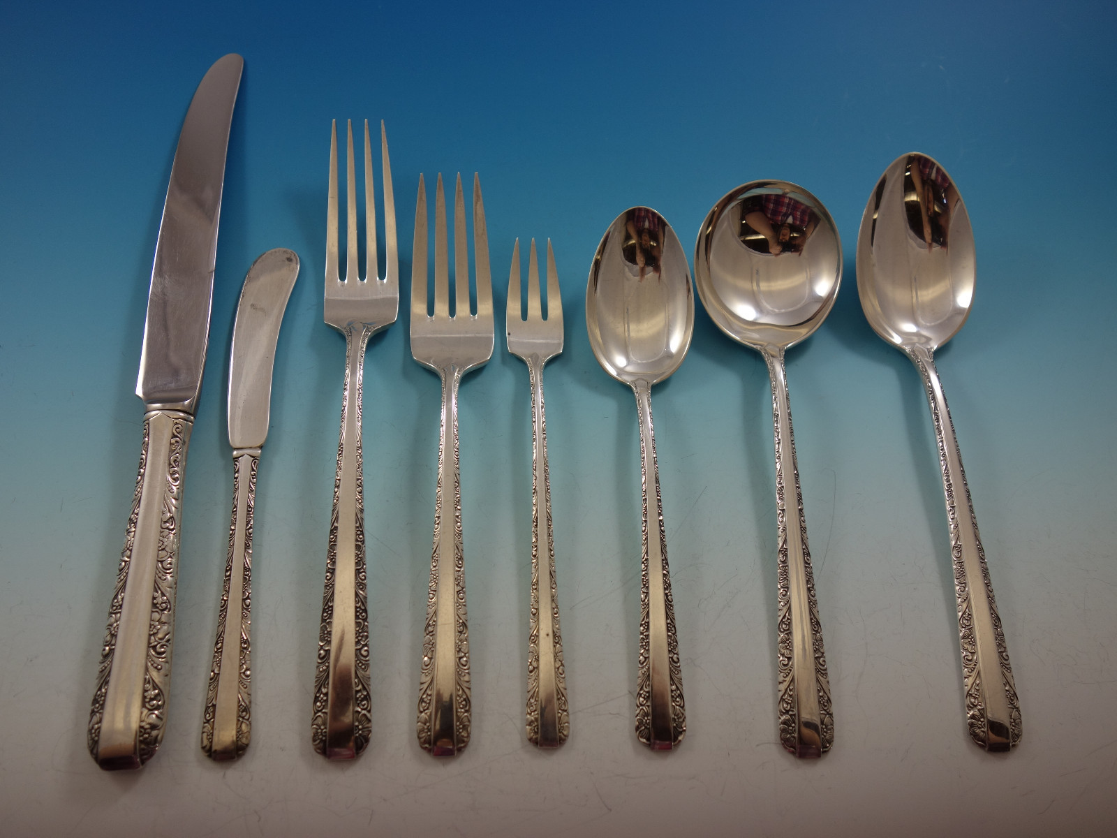Candlelight by Towle Sterling Silver Flatware Set 12 Service 107 Pcs