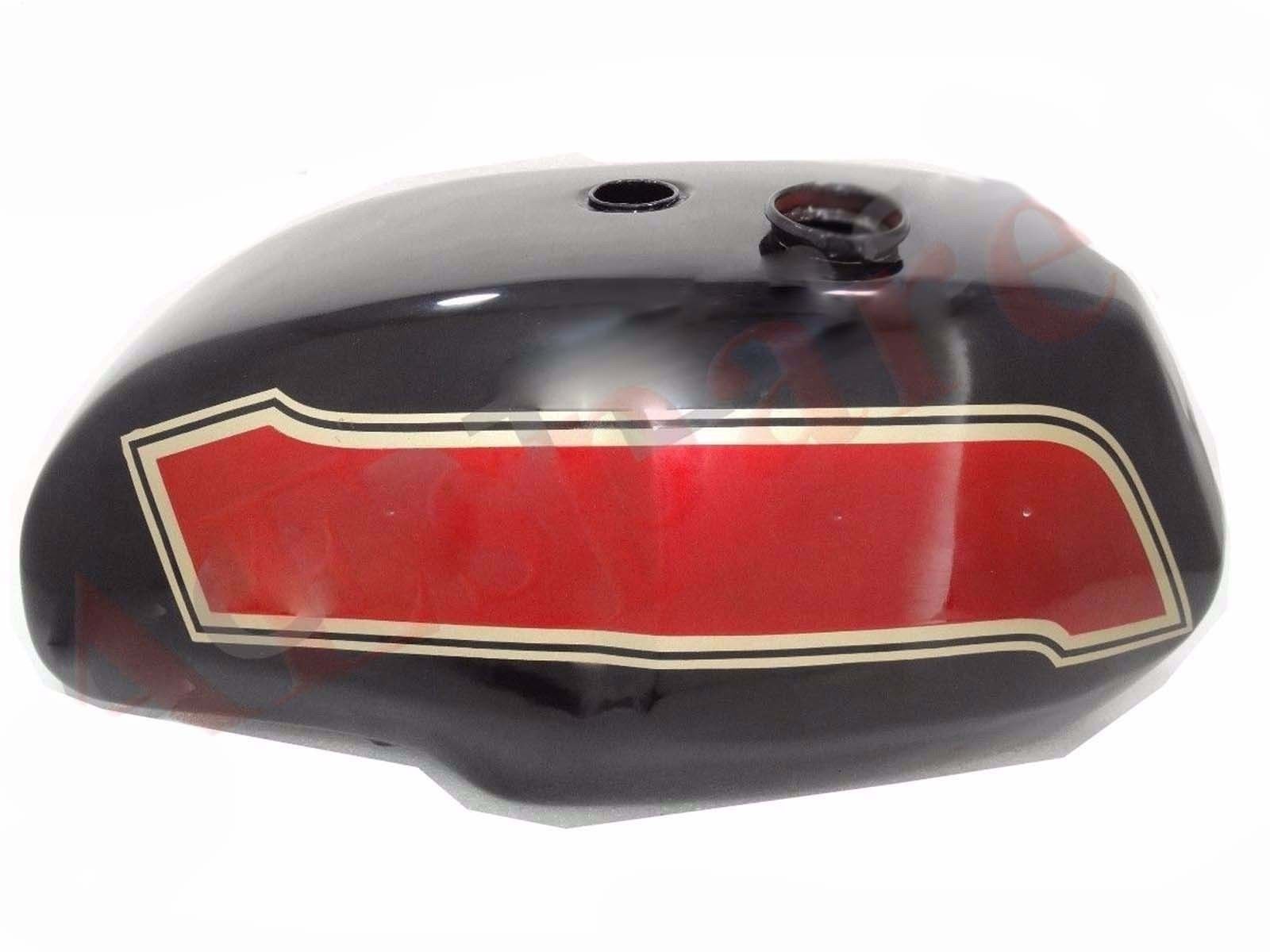 Fits Triumph T140 Black & Cherry Painted Petrol Gas Fuel Tank 