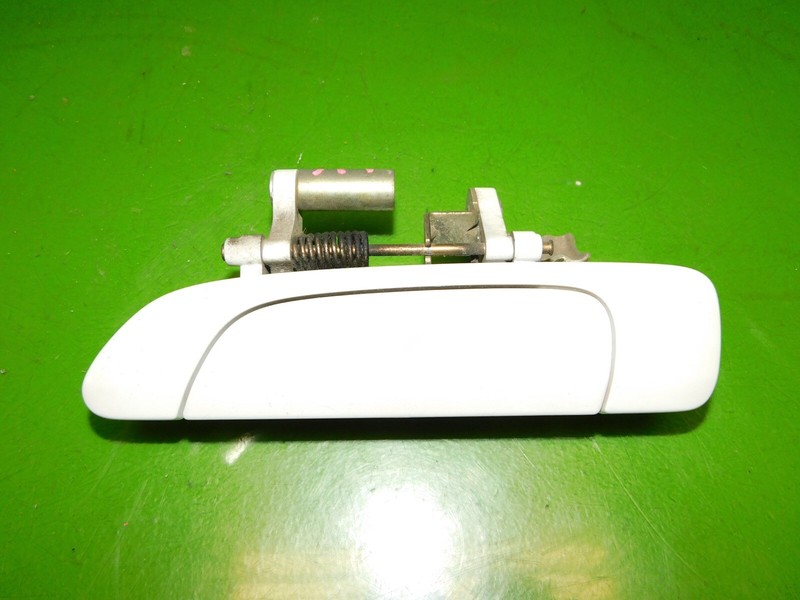 01-05 Civic OEM driver left rear back exterior door handle white sedan