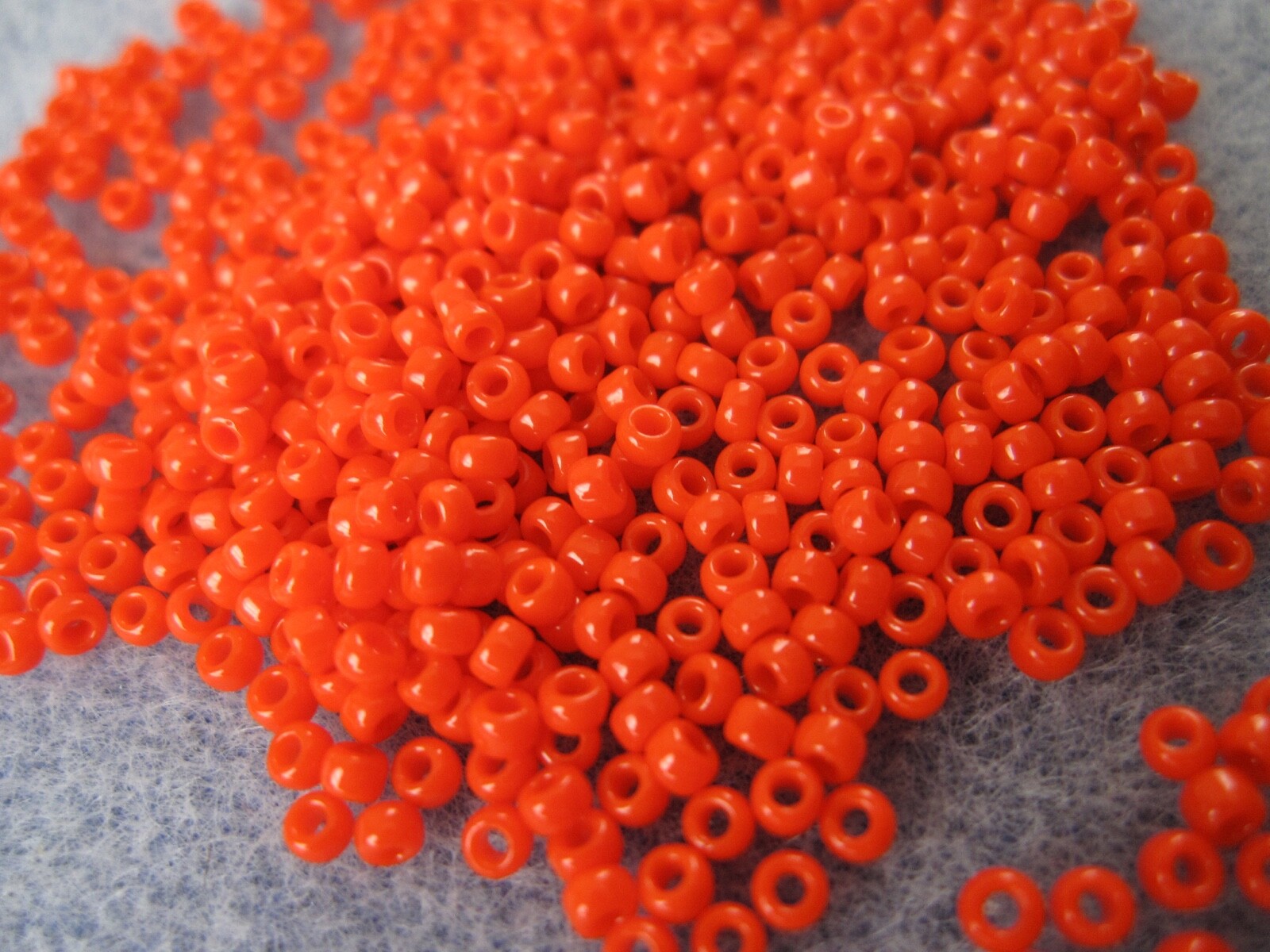 Toho Seed Beads 11/0 10g bag 50 Orange Opaque