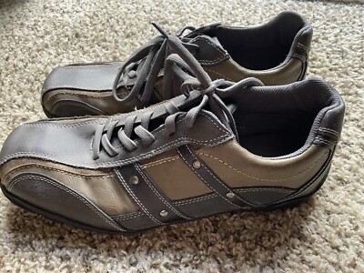 Perry Ellis America Blake Men's Leather Brown Lace Up Casual Shoes Size 13