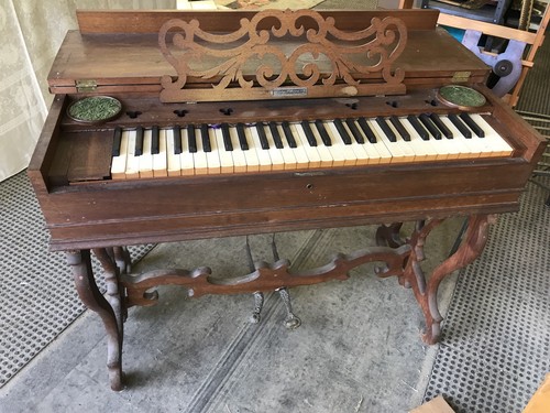 C E Austin Concord NH Hampshire Antique Melodian Organ Mansur Augusta Me Maine