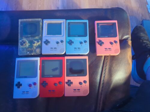 GameBoy Pocket GBP Lot of 7 Set Nintendo Random Color GameBoy Pocket GBP Lot of 7 Set Nintendo Random Color