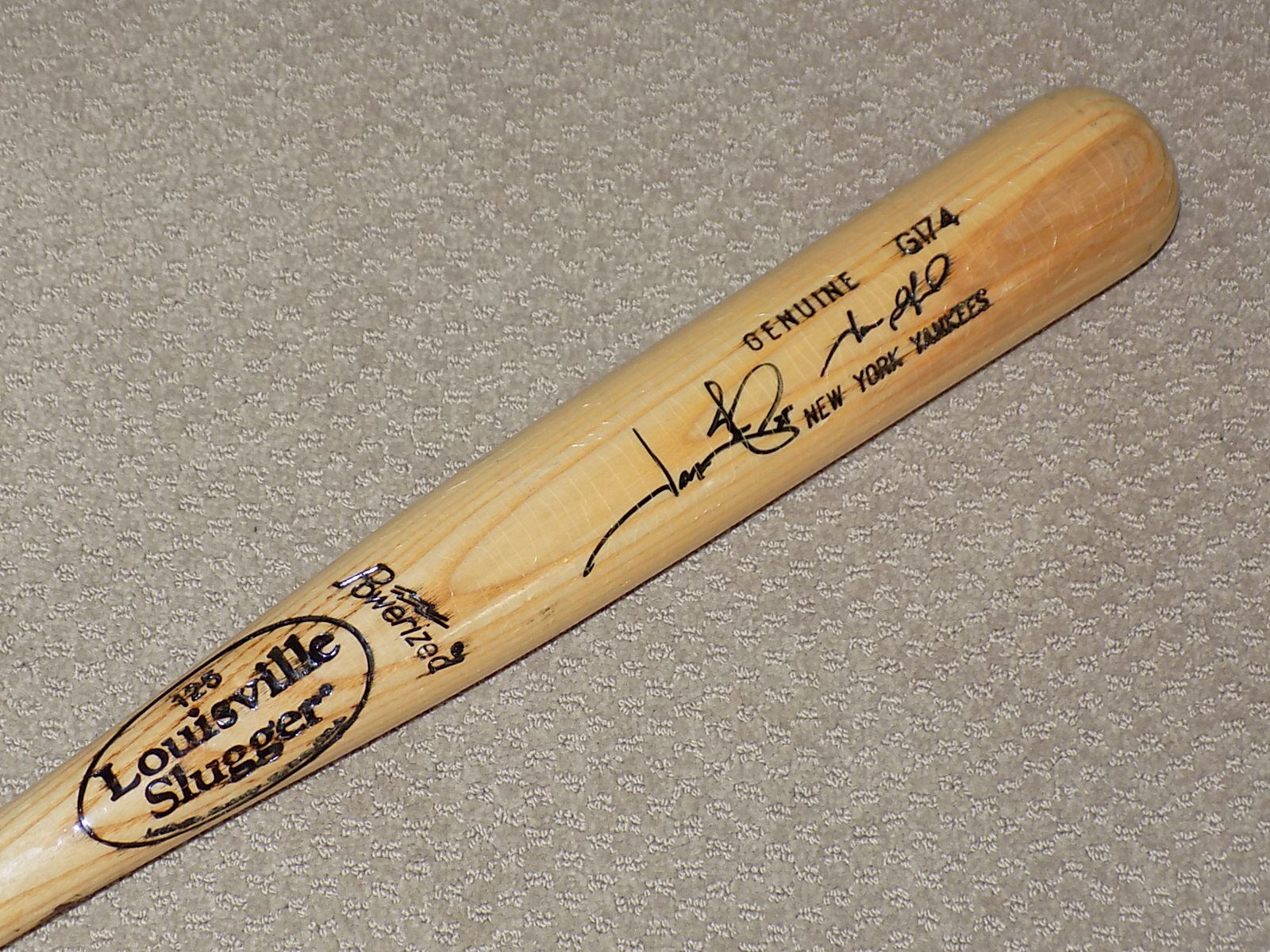 Jason Giambi H&B Game Used Signed Bat New York Yankees