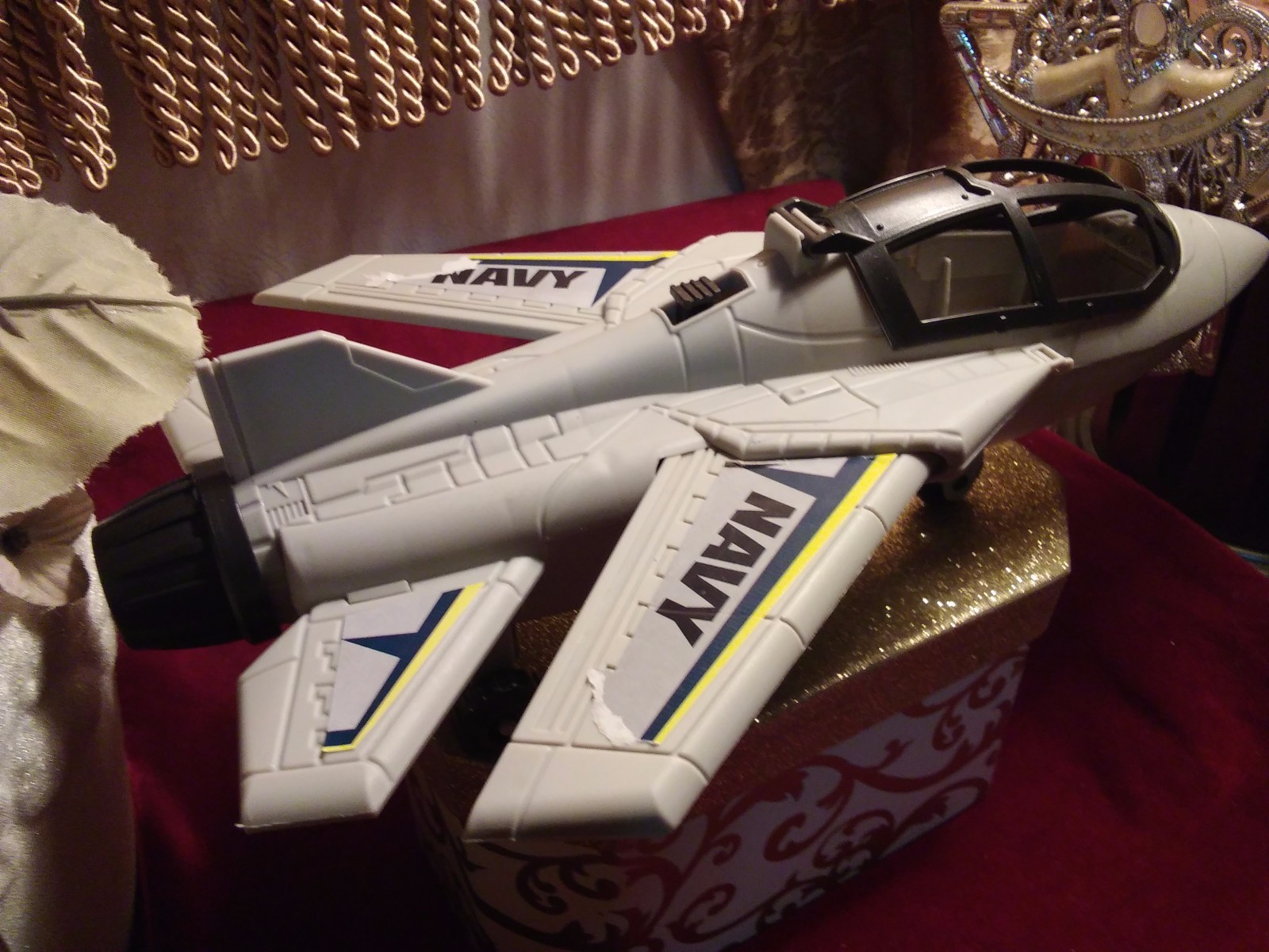 Military Navy plastic toy Jet