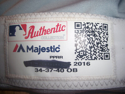 PHILADELPHIA PHILLIES Game Used/Issued Majestic ROAD BASEBALL PANTS (SIZE 34)