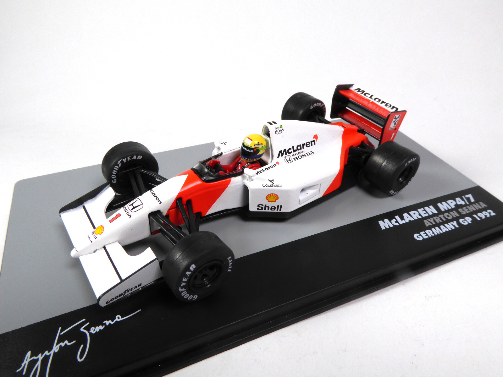 ミニカー McLarenMP4/7-Honda V12 1992 Ayrton Senna No6 Mclaren Mp4/7-Honda V12 1992 Ayrton Senna | eBay