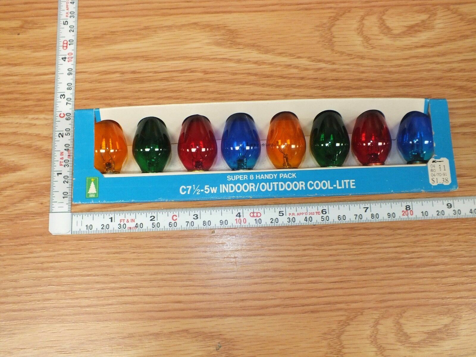 Vintage Trim a Home C7 1/2-5W Indoor/Outdoor Multi Color Bulbs (8) in Box