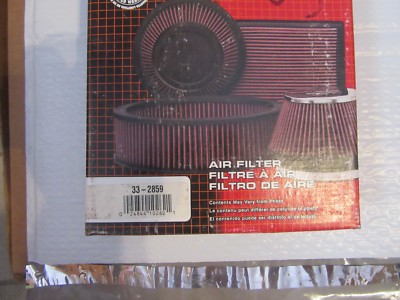K&N Washable Lifetime Performance Air Filter 33-2859 (F)