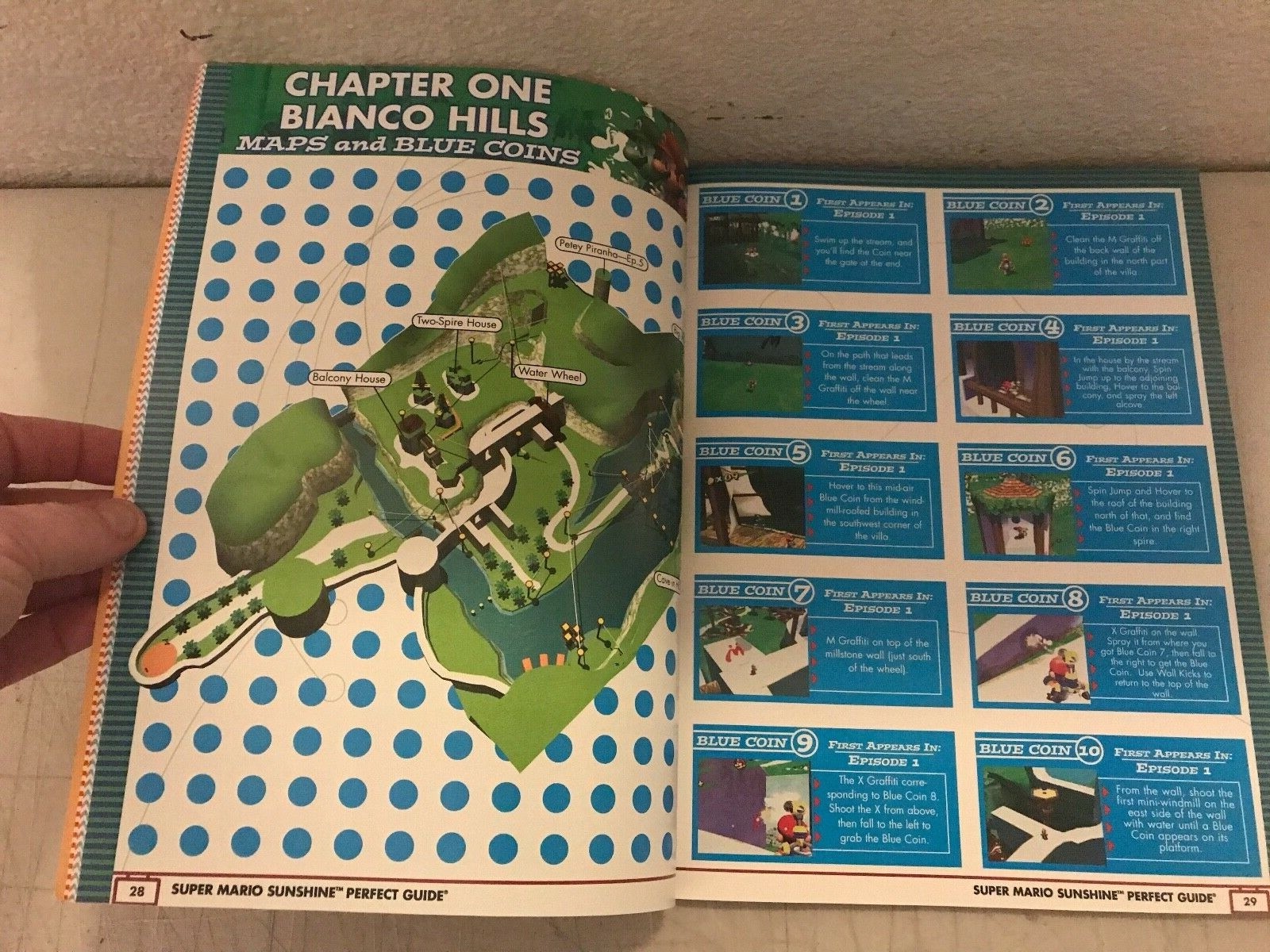 SUPER MARIO SUNSHINE Strategy Guide W/ Poster Attached