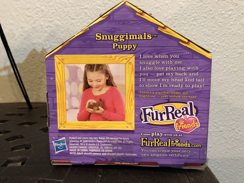 NEW 2009 FurReal Friends Snuggimals Puppy - Interactive Furry Brown Dog Toy