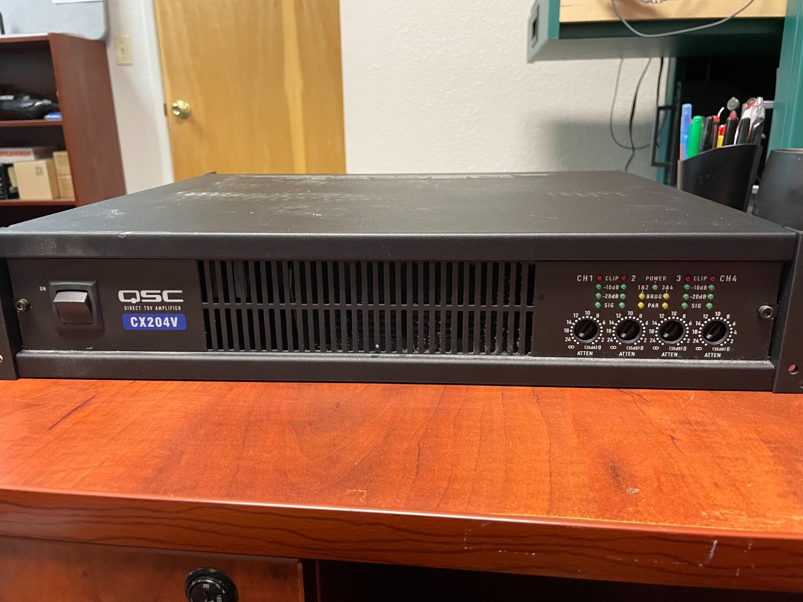QSC CX204V 4-Channel Power Amp, 300W Per Channel | eBay