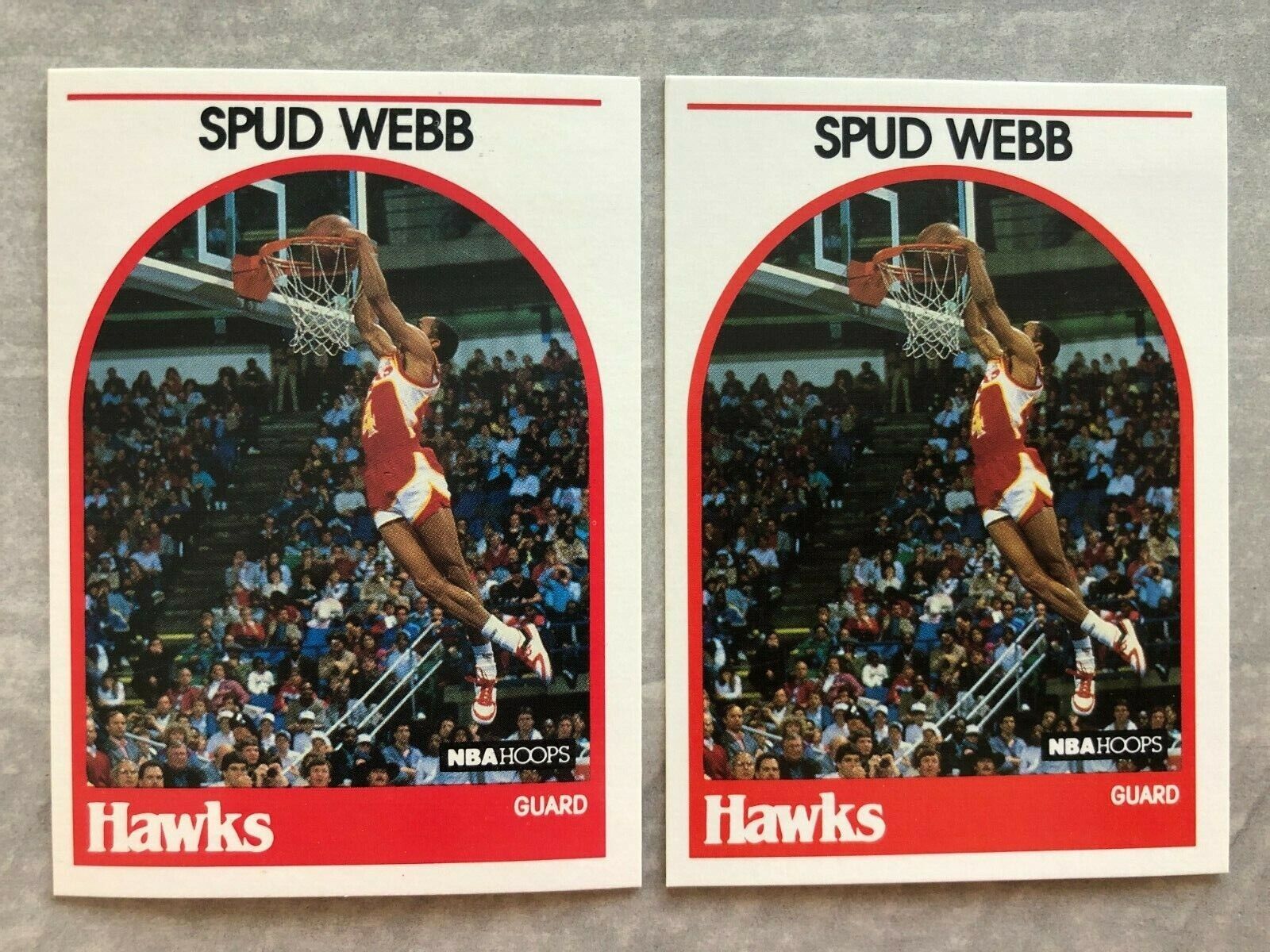2) 1989 Hoops SPUD WEBB 2) 1989 Hoops SPUD WEBB
