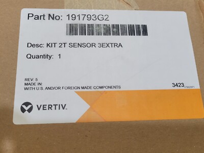 VERTIV 191793G2 Liebert CRV Rack Sensor Installation Kit 2T 3 Extra