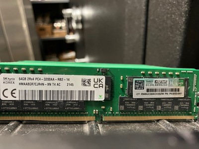 64GB DDR4 PC4-3200 2RX4 ECC REG SERVER MEMORY HYNIX - HPE # P03053-0A1