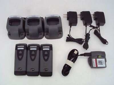 Lot of 3 Code CR2321 Bluetooth Wireless Barcode Scanner Reader w/ CodeXML Modem