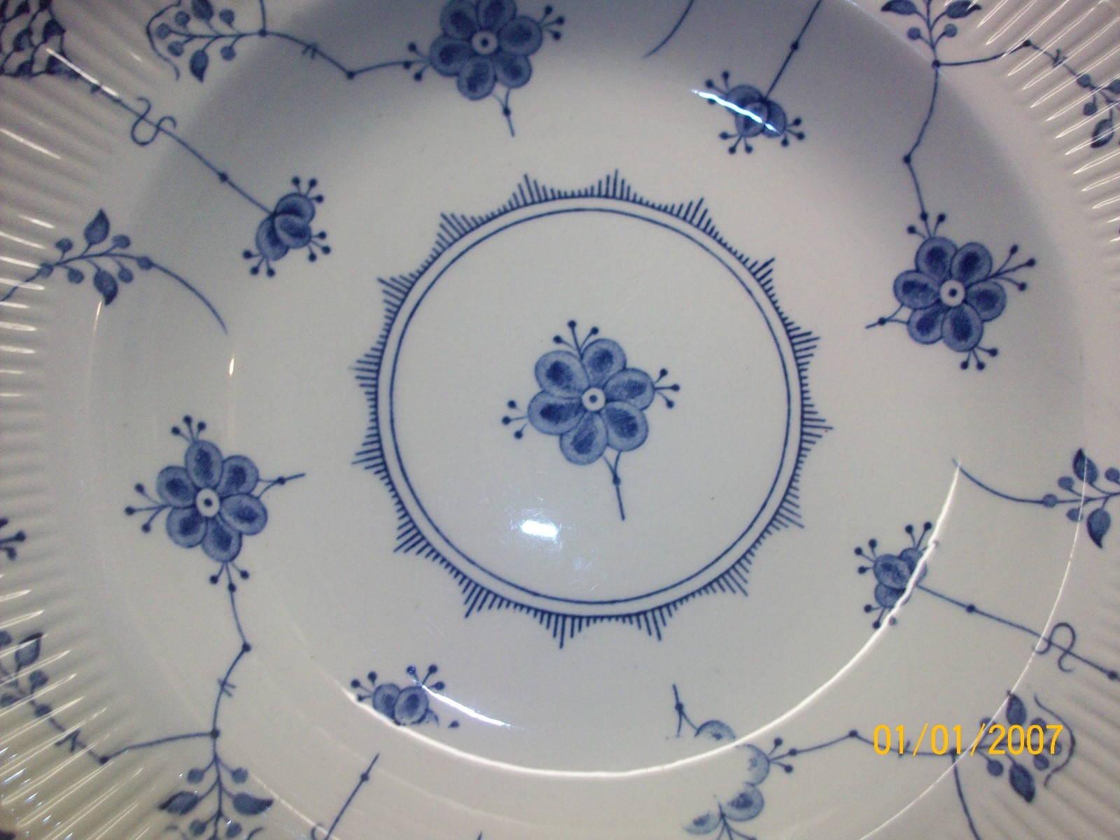 FURNIVALS LIMITED DENMARK BLUE IRONSTONE 9