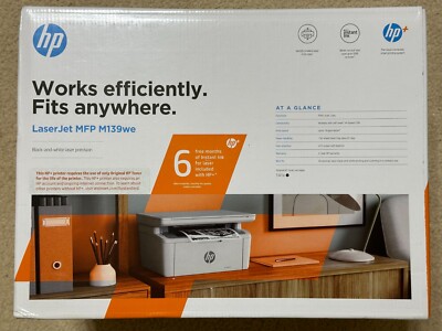 HP Laserjet MFP M139we Wireless Black & White Printer with HP+ and Bonus 6 Month