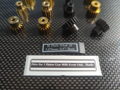 Mod .8 1/8″ 32P 3.175mm Pinion Gear For Traxxas Slash Rustler VXL4x4 Spur Gear