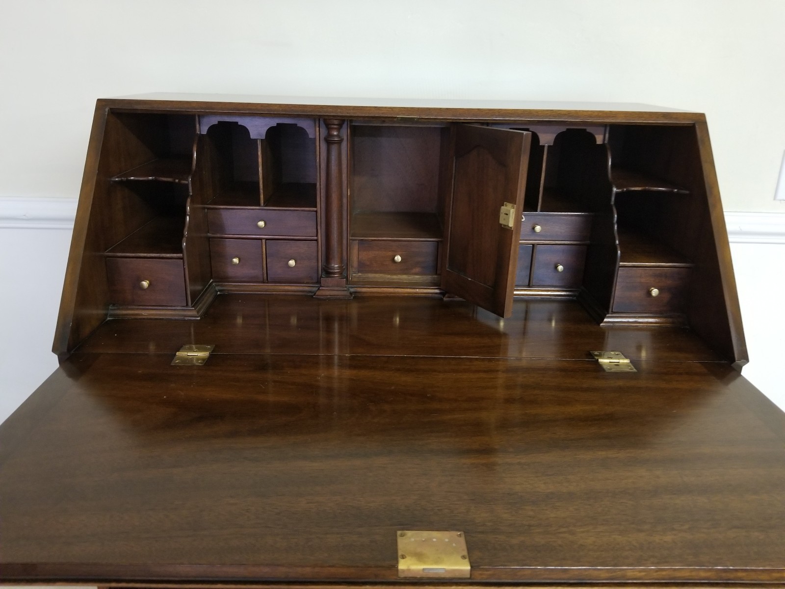 HENKEL HARRIS Mahogany Secretary Desk Slant Front