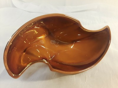 Sunkist California Art Pottery Dish Planter, Van Nuys~1958  #463~Copper/Red Clay