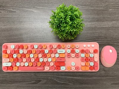 Mofii Charming Colorful Wireless Keyboard and Mouse set for PC/Laptop/Mac