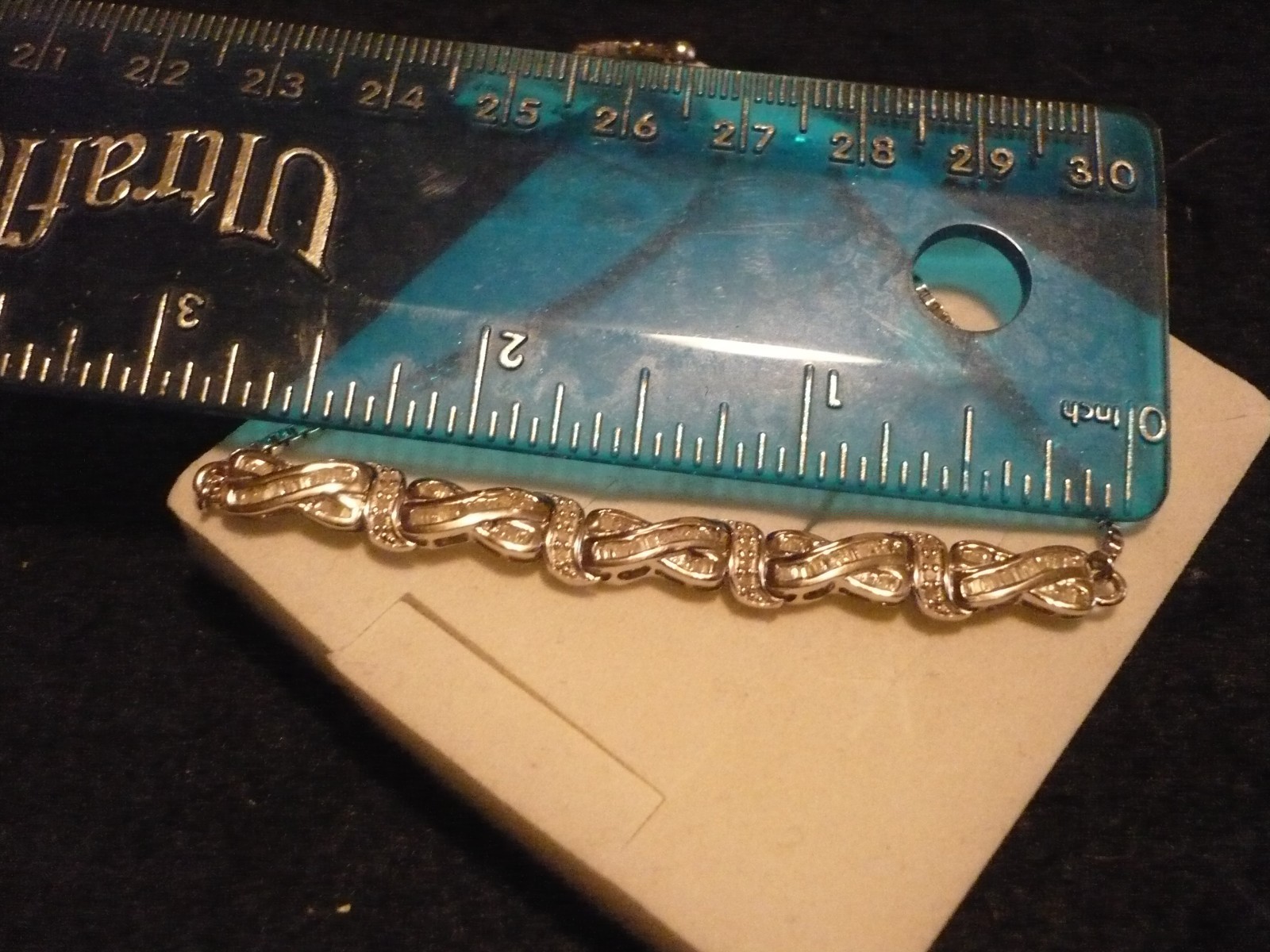 White Diamond Bracelet 106 diamonds(Rnd & Bag.) .90tcw MSRP$1799