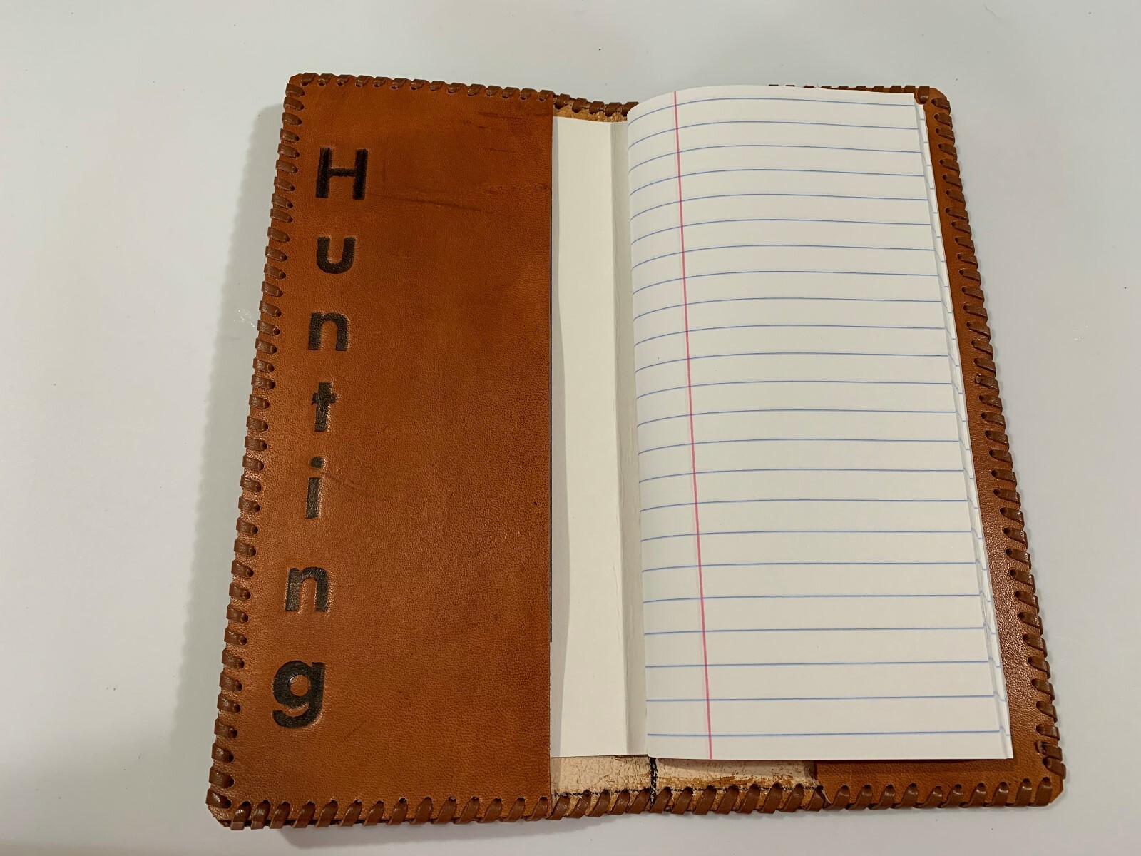 Oil Field Duck Hunting embossed Leather Pipe Tally Book Cover 8.75