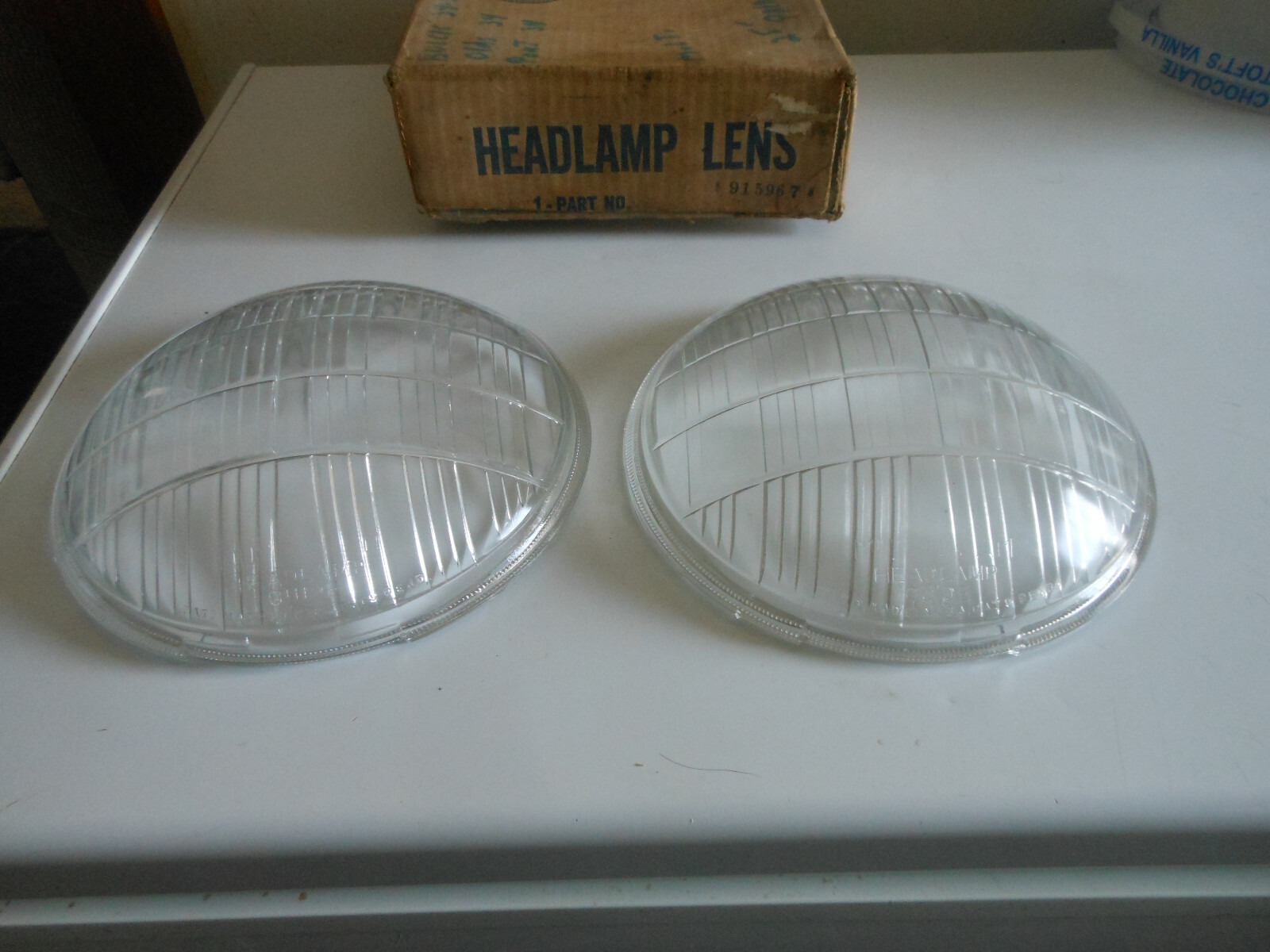 Pair 1934 1935 Buick 7 1/2” Multibeam Headlamp Glass Headlight Lenses