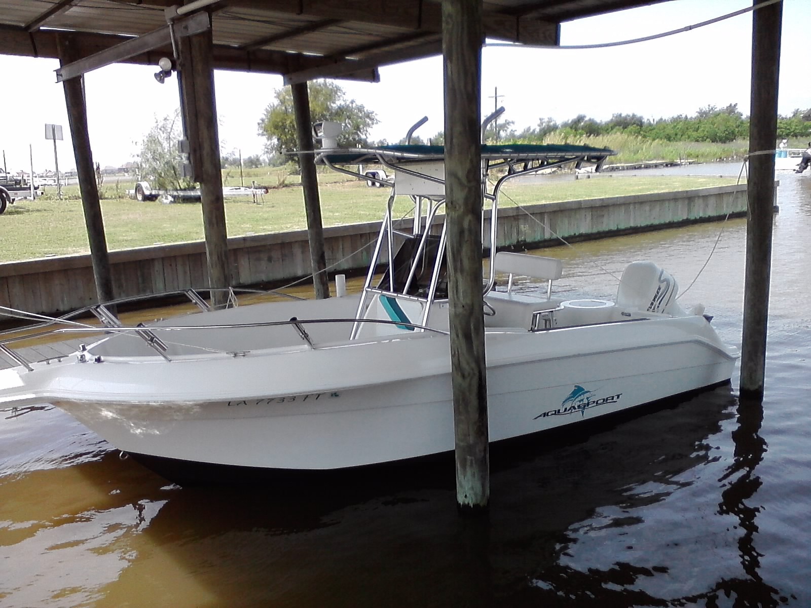 1999 22' Aquasport Osprey 175 Evinrude Performance trailer 8hp kicker 542 hours