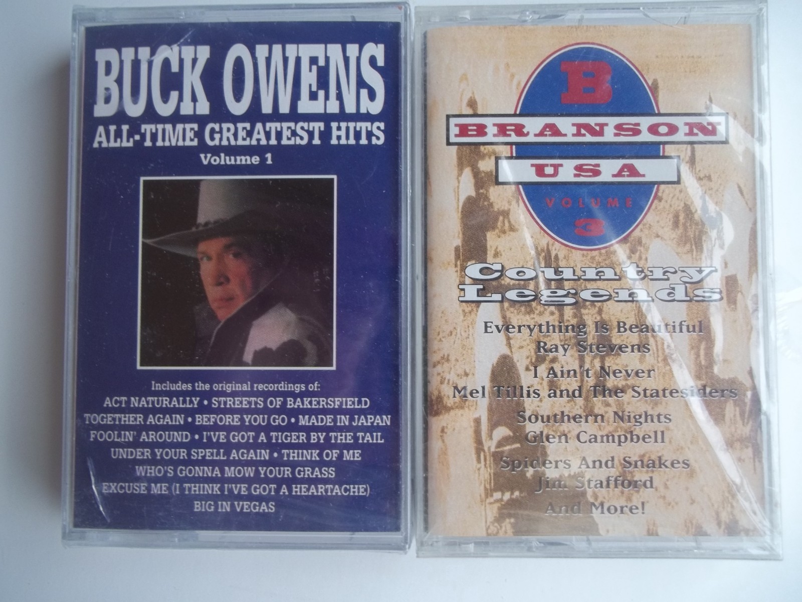 6~Cassettes~Country & Western-Charlie Rich,Jeff Foxworthy,Buck Owens,Branson USA
