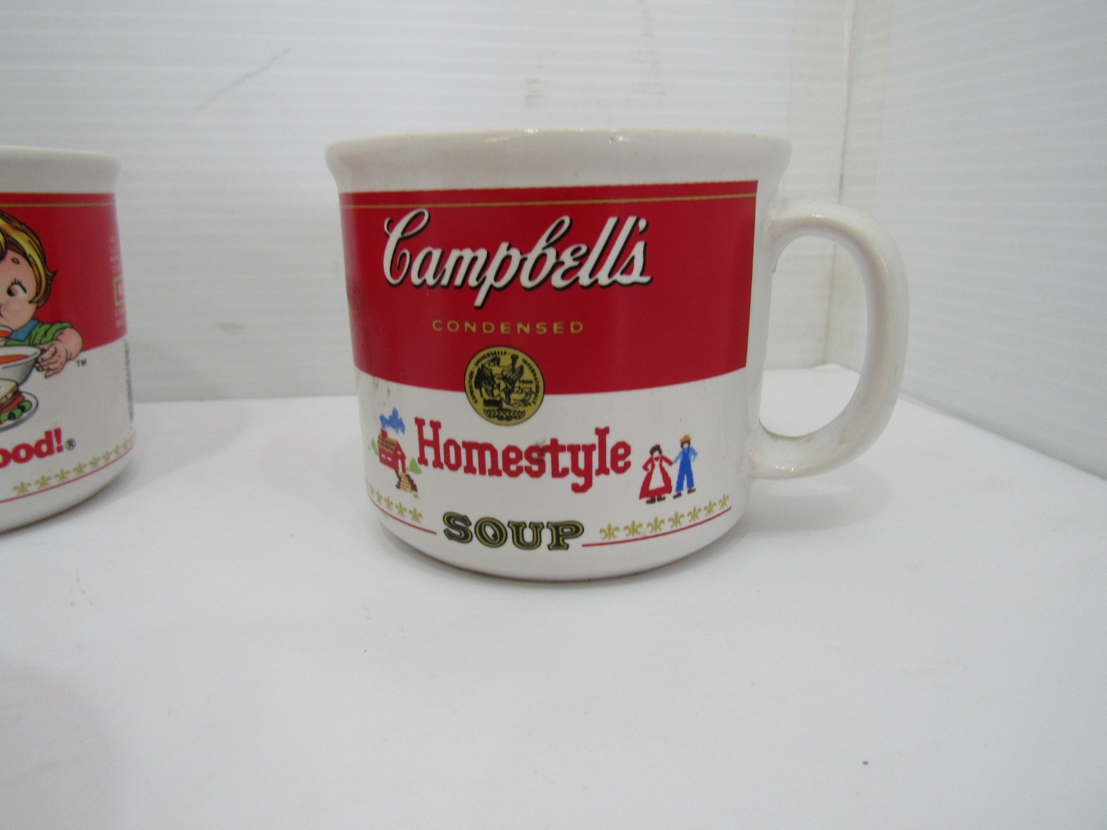 Set of THree 1969 Campbell Soup Mugs & One 1998 Souper Stars on Ice Mug