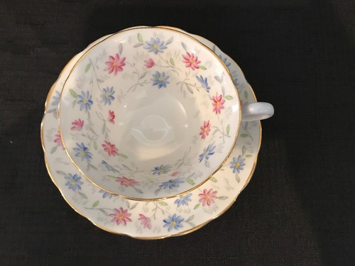 Grosvenor Bone China Teacup and Saucer , England