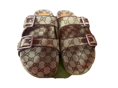 【新品未使用】GUCCI GGパターン サンダル　725539 新品未使用】GUCCI GGパターン サンダル 725539