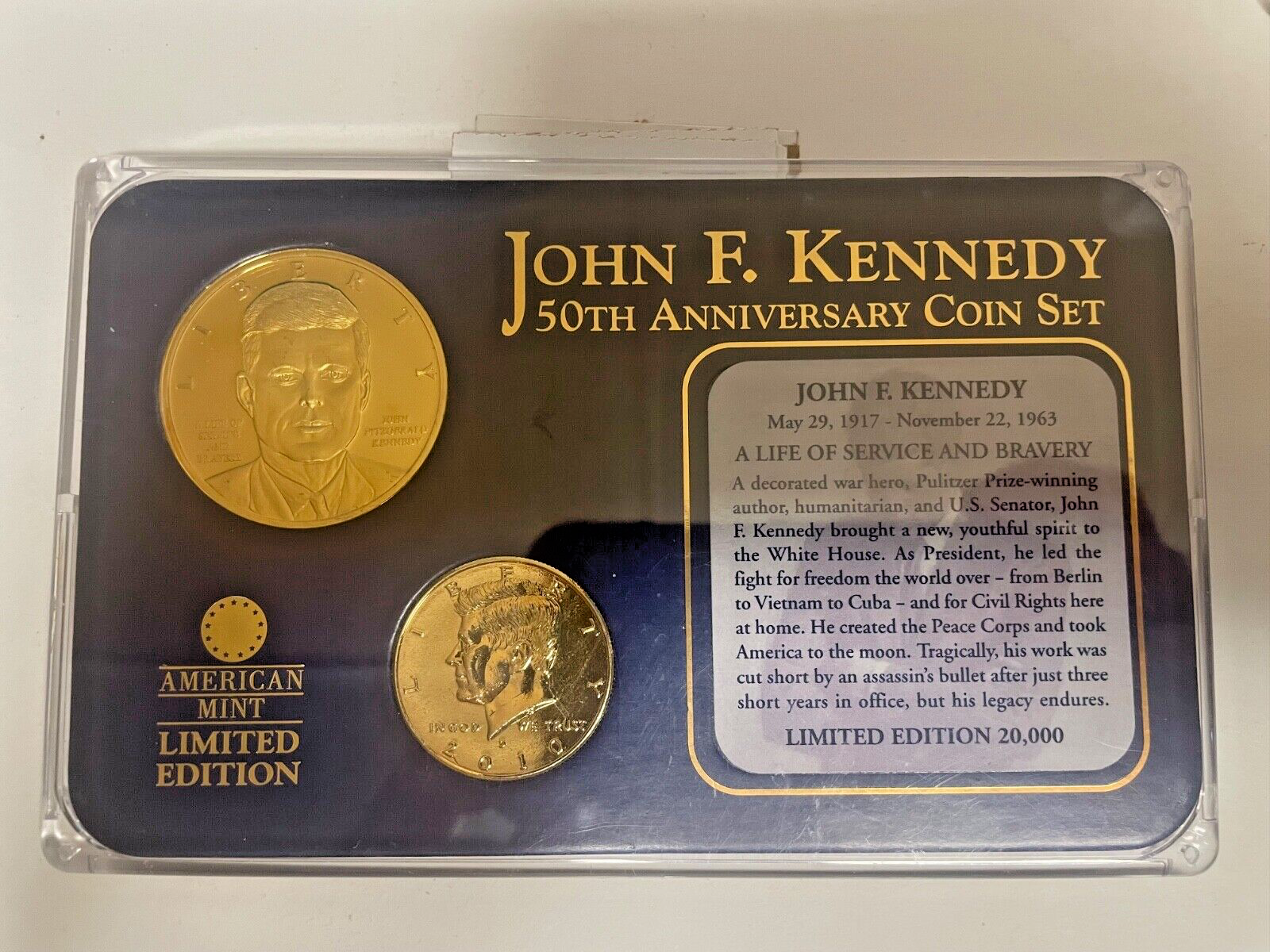 50枚限定！ジョン・F・ケネディ John F Kennedy 1/50 John F. Kennedy 50th Anniversary Coin Set {{{ limited