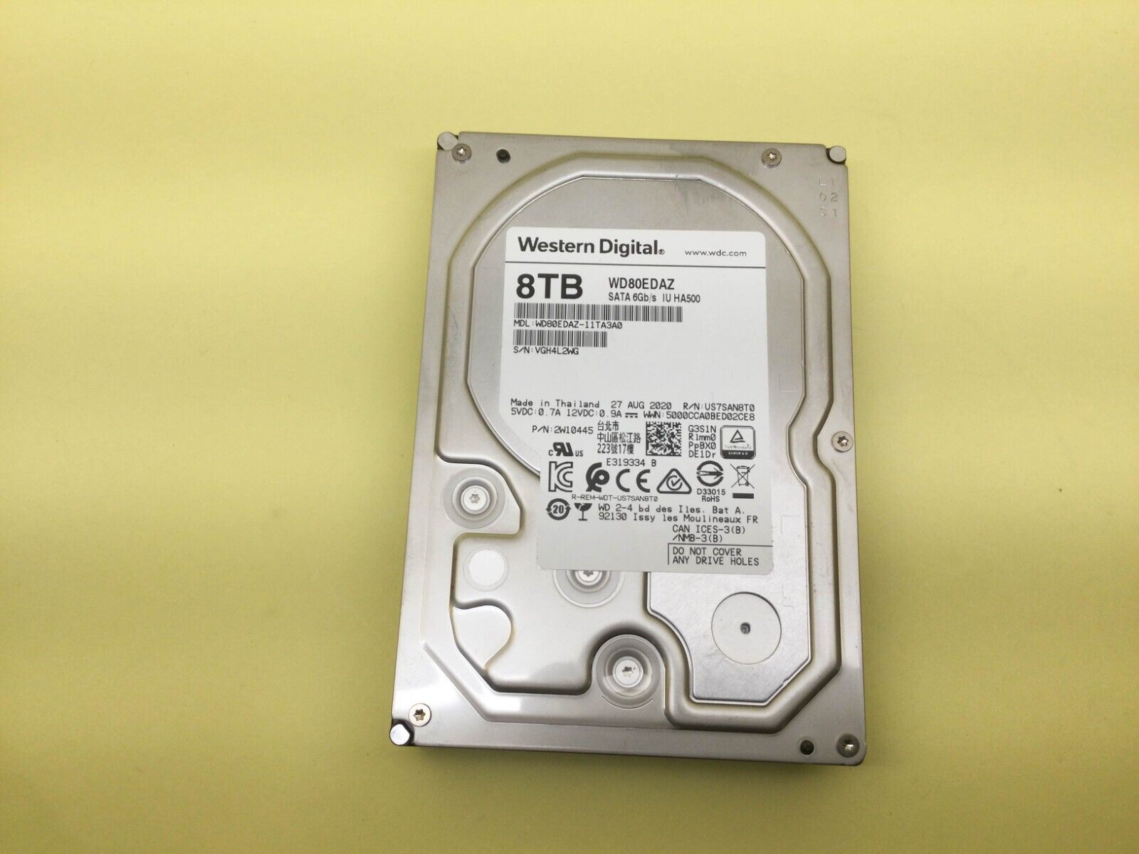 Western Digital 8TB 5400RPM SATA 6Gb/s 3.5'' HDD WD80EDAZ Western Digital 8TB 5400RPM SATA 6Gb/s 3.5'' HDD WD80EDAZ