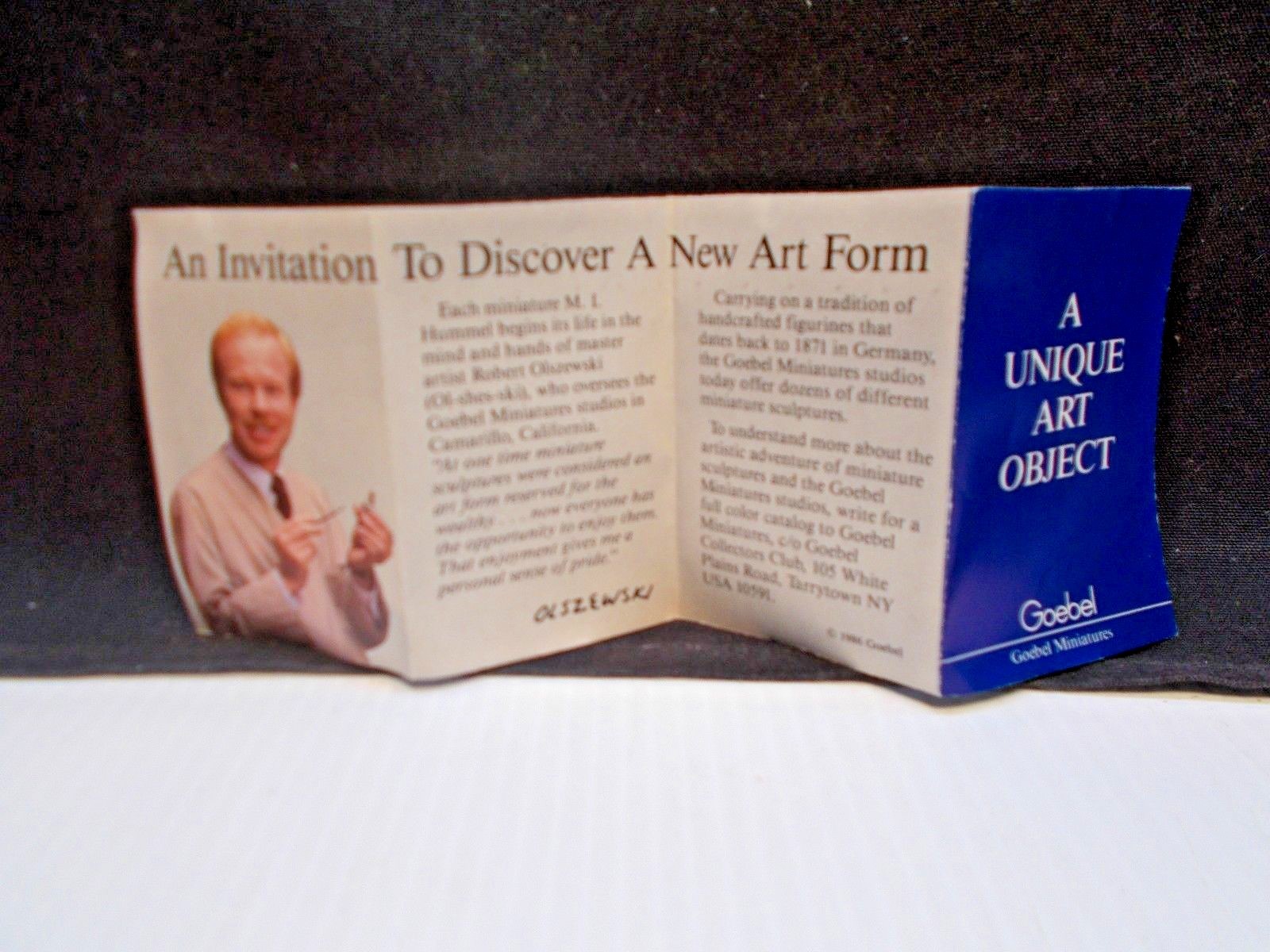 GOEBEL OLSZEWSKI MINIATURE HUMMEL FIGURINE c