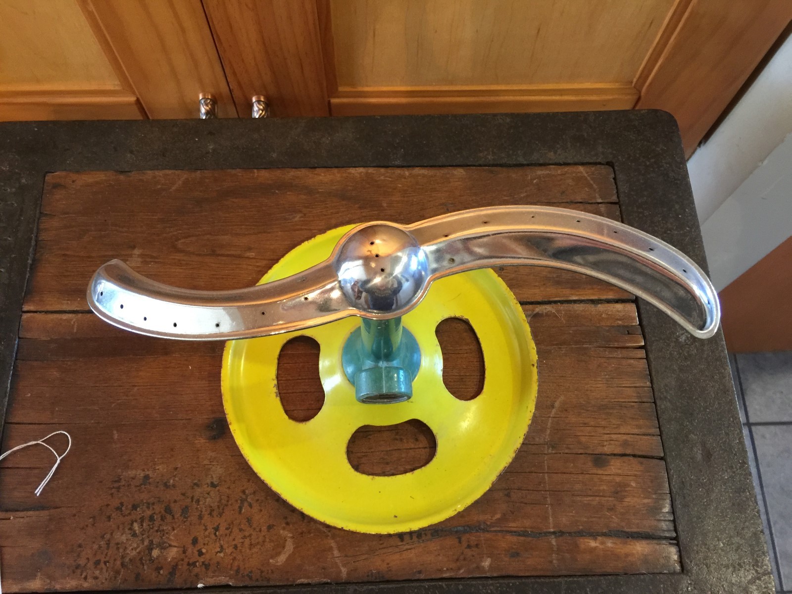 Green and Yellow Art Deco Sprinkler