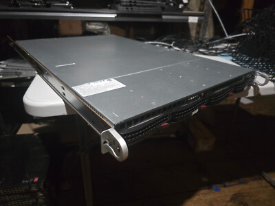 Supermicro 1U Server 4-bay LFF 808 6017TR-TF 2x Node X9DRT-F 4x E5-2630 128gb UP