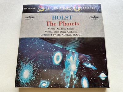 Holst: The Planets (1960) 7'' Cine Reel-To-Reel 7 ½ ips 4-Track Stereo SEALED