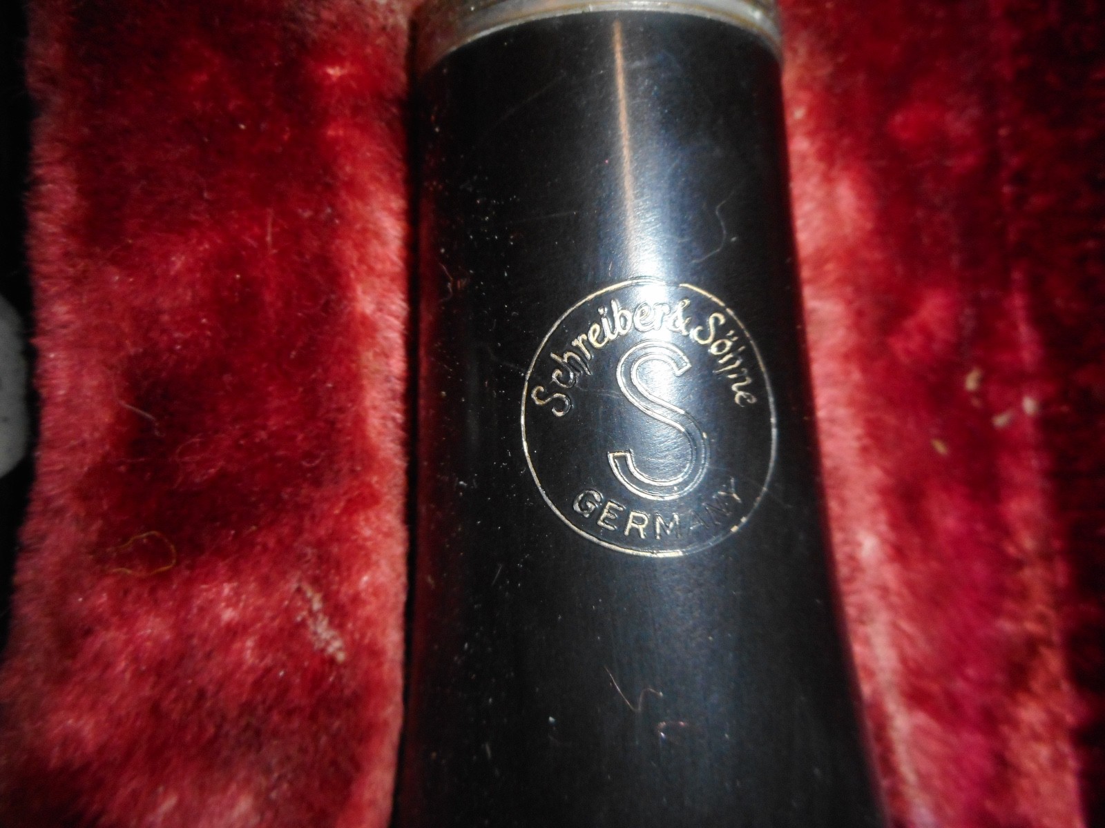 Vintage W. Schreiber & Sohne Bb Clarinet Germany With Case FREE US SHIPPING
