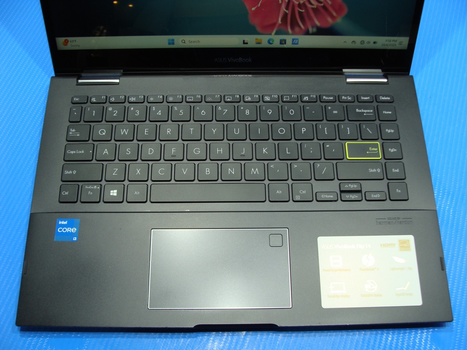 ASUS VivoBook Flip 14 Touch i3-1115G4 4GB 128GB SSD Windows 11 Home - Thumbnail 6