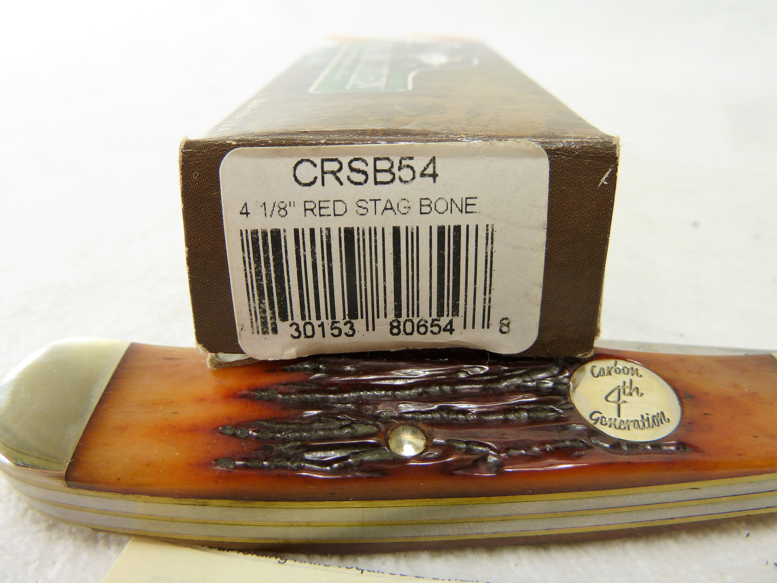 NEW Bear & Son Cutlery Folding Pocket Knife CRSB54 Red Carbon 4th Generation